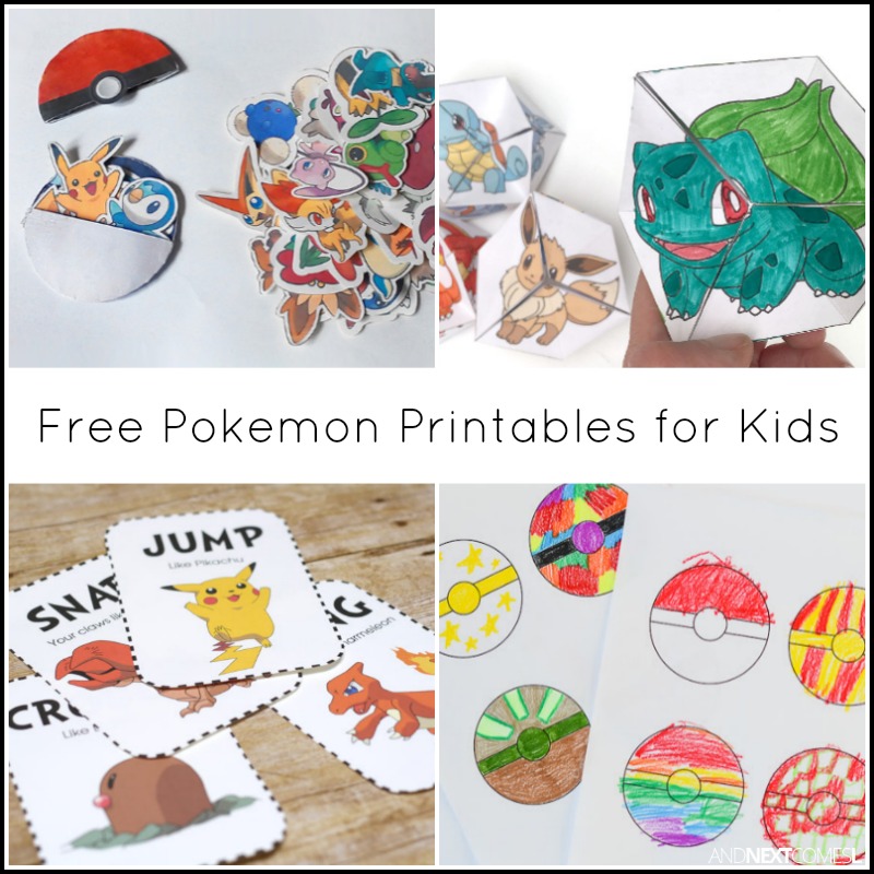 800x800 Free Pokemon Printables For Kids And Next Comes L