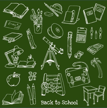 366x368 Vector Chalk Drawing School Free Vector Download (90,485 Free