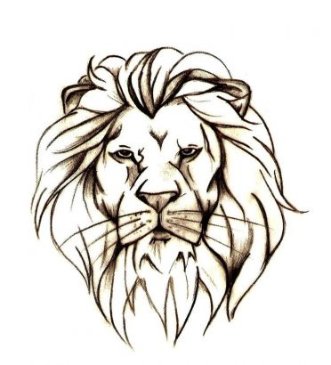 372x410 Lion Head Free Tattoo Design Tattoo From Itattooz