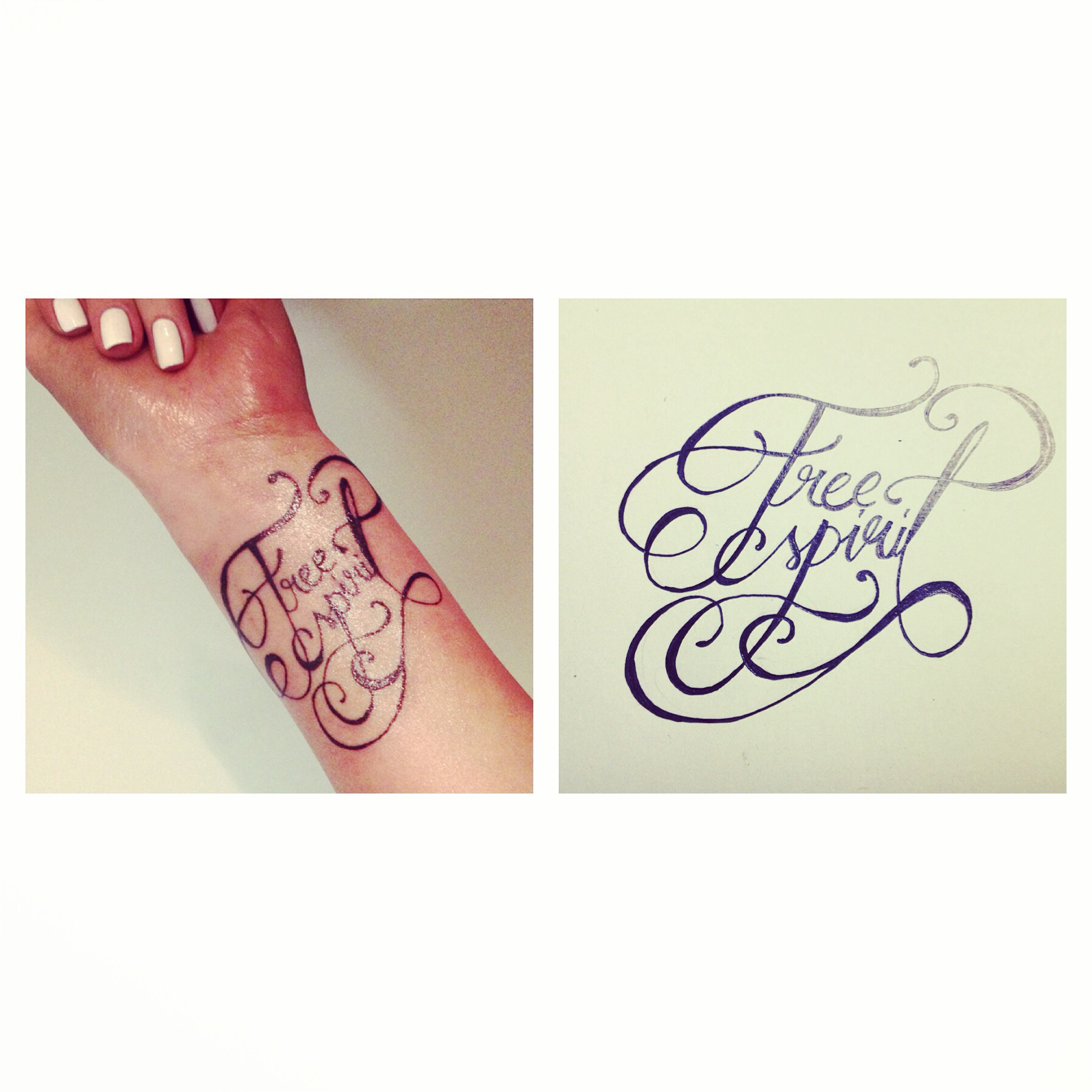 1800x1800 Tattoo Font Free Spirit Drawings, Paintings, Watercolors By