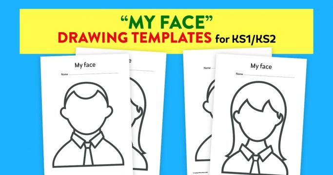 683x359 My Face' Drawing Templates For Ks1ks2 Free Teaching Resources