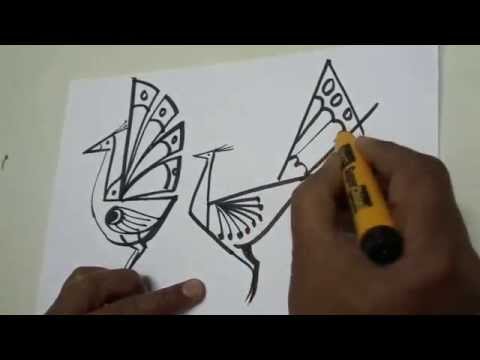 480x360 How To Draw A Peacock Step By Step