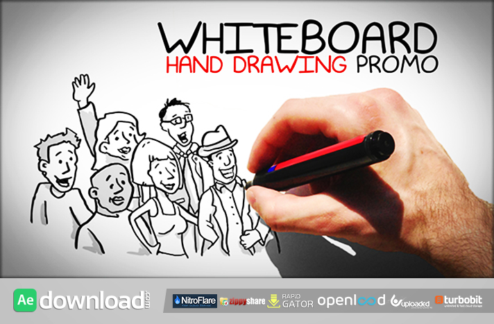 712x467 Whiteboard Hand Drawing Promo Free Download Videohive Template