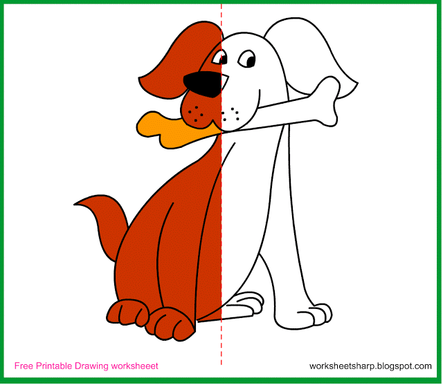 640x557 Free Drawing Worksheets Printable Dog Drawing Worksheets