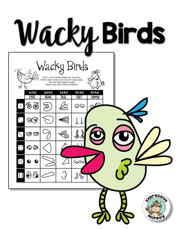 612x792 Free Wacky Bird Roll Amp Draw!