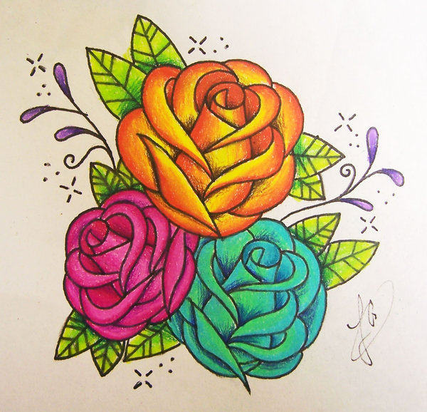 600x578 Freehand Roses By Xpropaganda