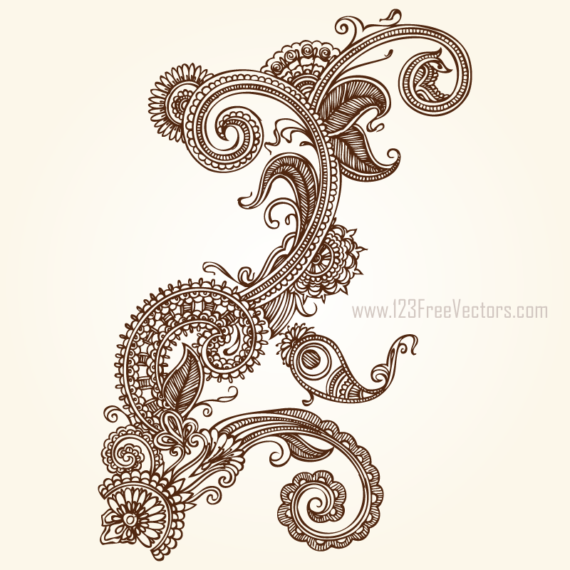 800x800 Hand Drawn Flowers Illustration By 123freevectors