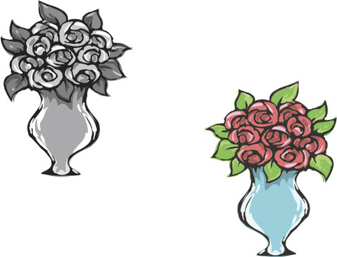 482x368 Hand Drawn Flowers Vector Free Vector Download (14,649 Free Vector