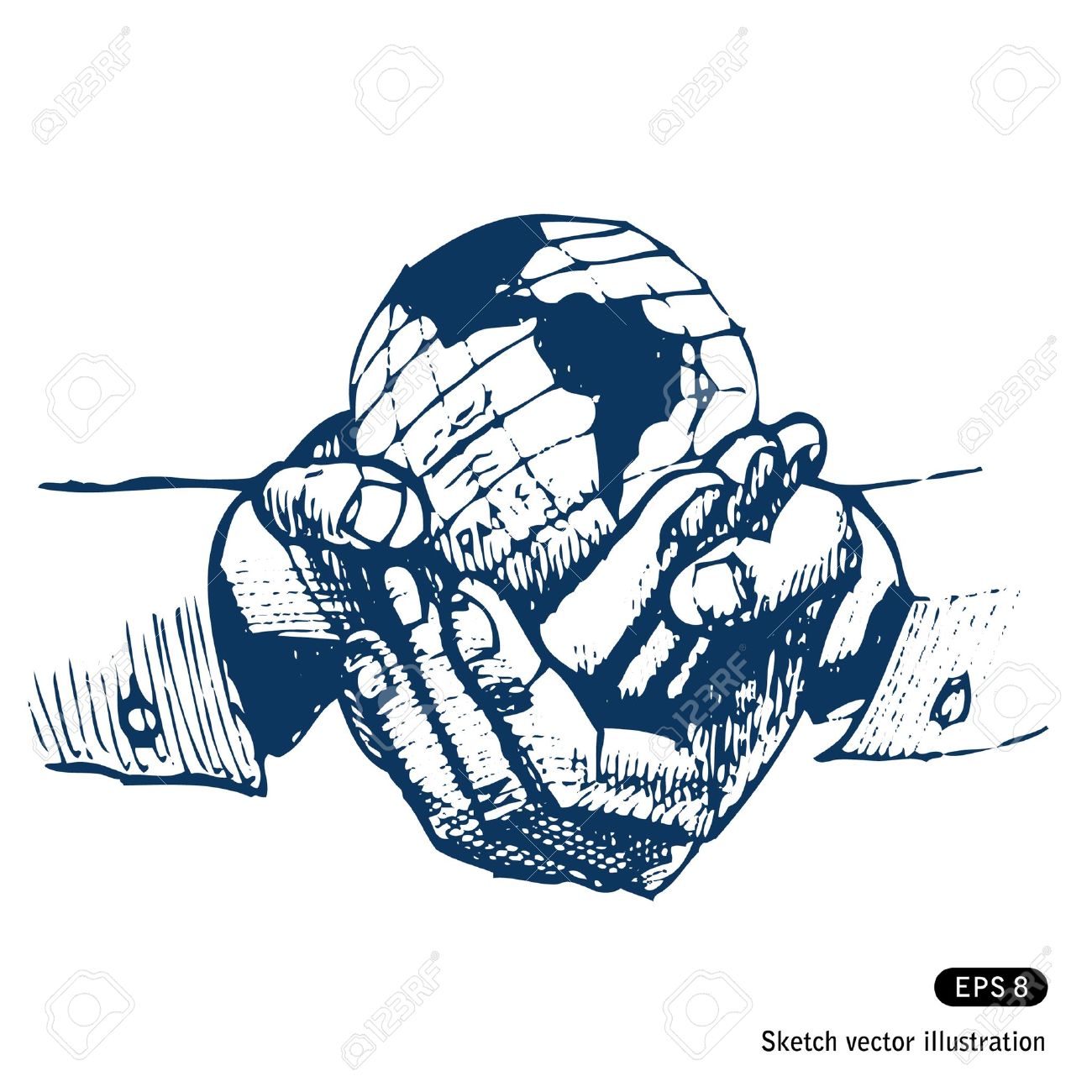 1300x1300 Man S Hands Holding The Earth Globe Hand Drawn Vector Isolated