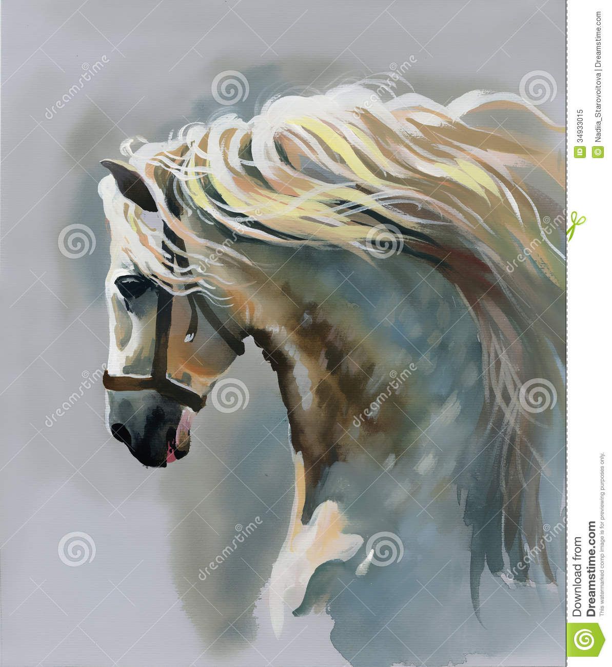 1193x1300 Water Horse Drawing