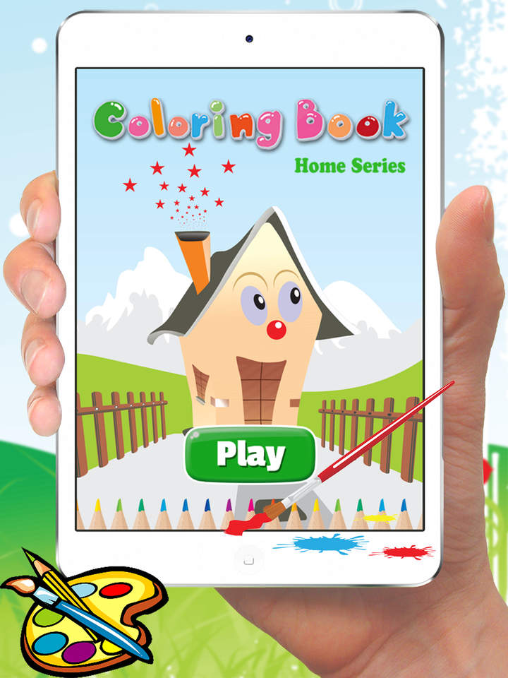 720x960 Dream House Coloring Book