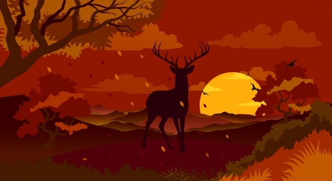 674x368 Cute Landscape Drawing Free Vector Download (94,884 Free Vector