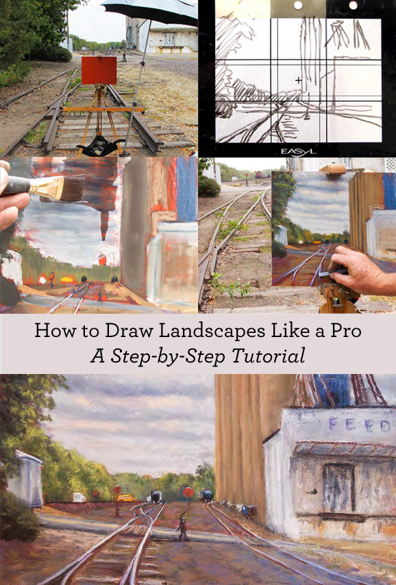 578x854 Landscape Drawing Tutorials Free Guide On How To Draw Trees
