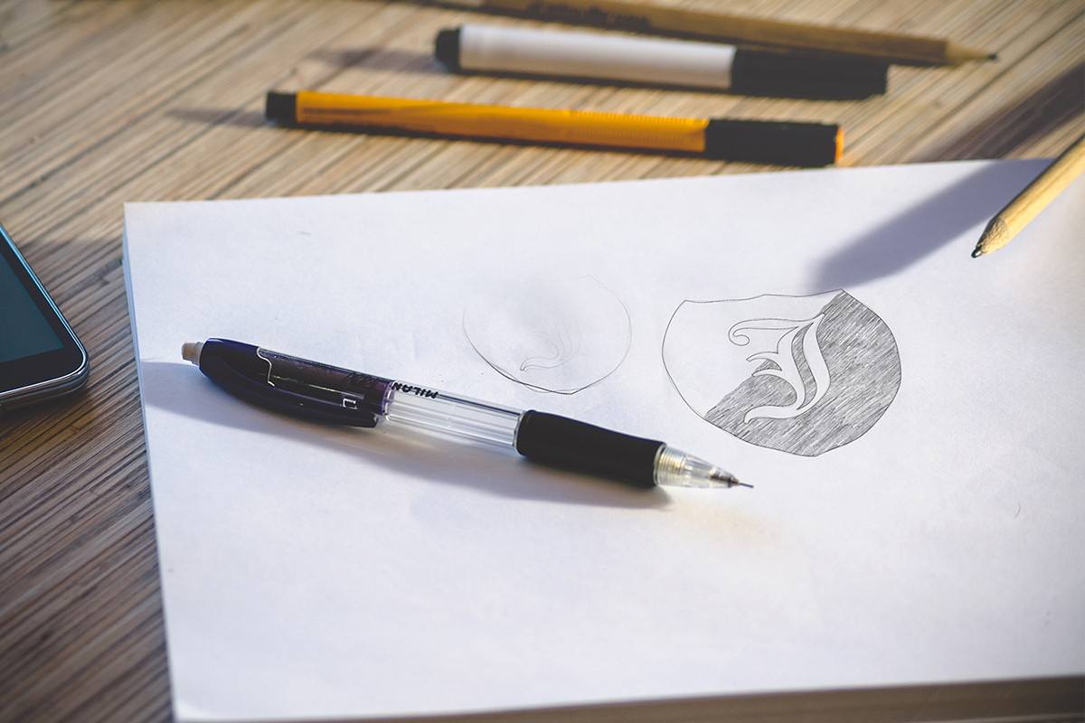 1200x800 Free Logo Sketch Mockup On Behance