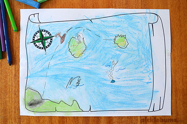 600x397 Map Drawing Prompt Free Printable.