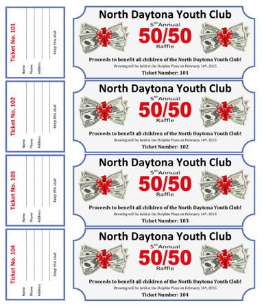 382x447 50 50 Cash Raffle For Youth Club