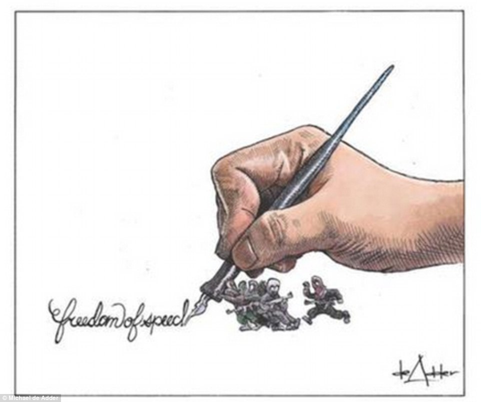 962x804 The World's Cartoonists React To The Paris Massacre With Drawings