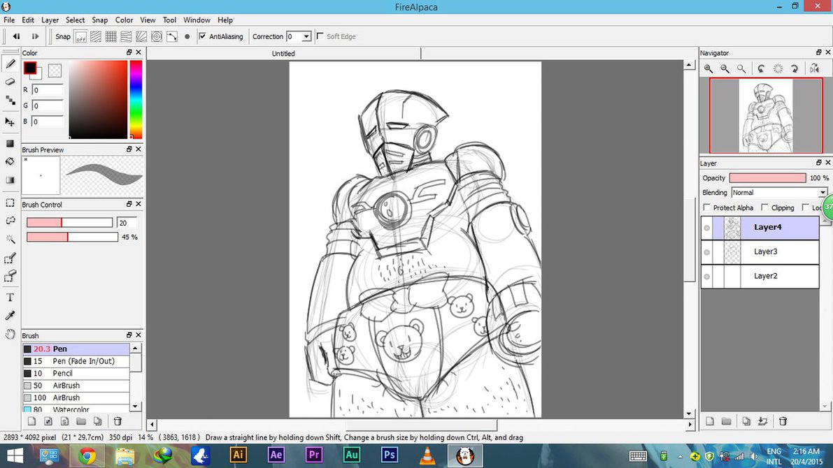 1191x670 Testing Firealpaca (Freeware Drawing Software) By Thefredlancer