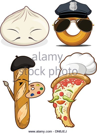 391x540 French Traditional Food Set Vector Stock Photos Amp French