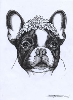 236x323 Jeff, The French Bulldog. Art I Make.