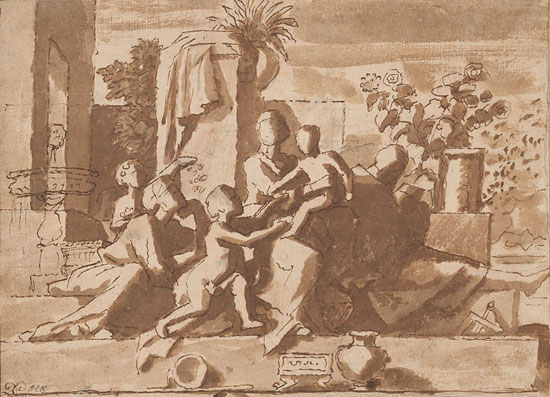 550x397 Poussin, Claude, And French Drawing In Classical Age