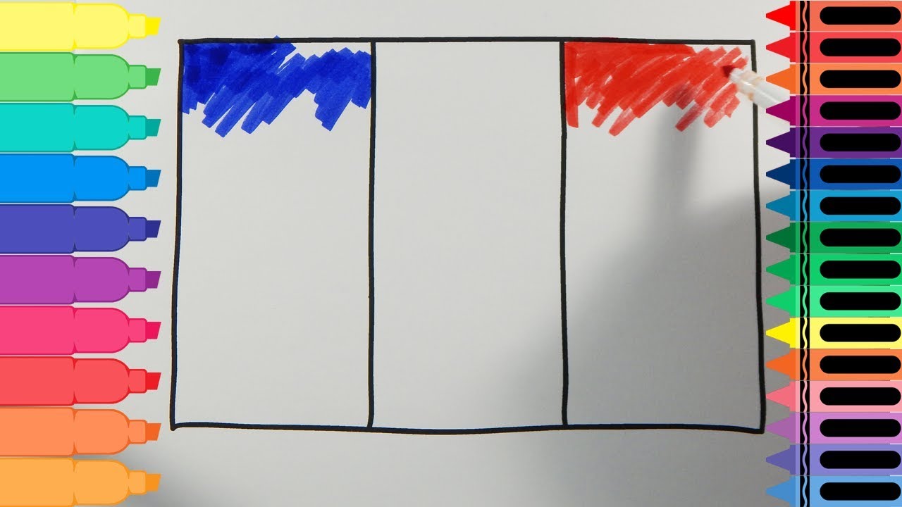 1280x720 How To Draw France Flag