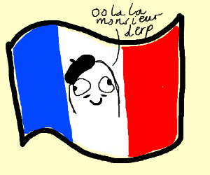 300x250 Derp Face Over French Flag