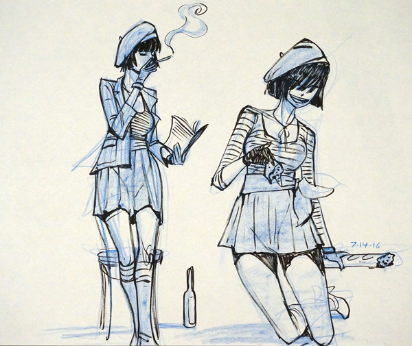 600x505 French Girl Theme, Photo And Artwork The Drawing Club