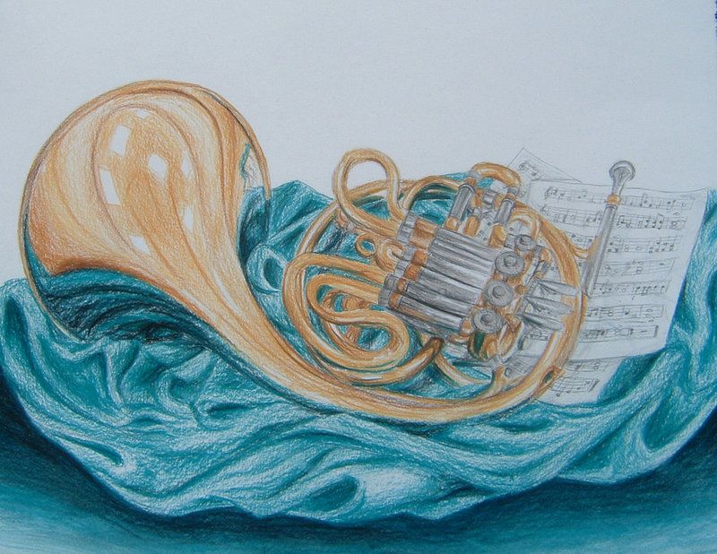 800x618 French Horn By Talentedtiger On French Horn