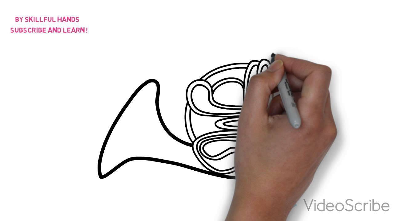 1280x720 How To Draw A French Horn