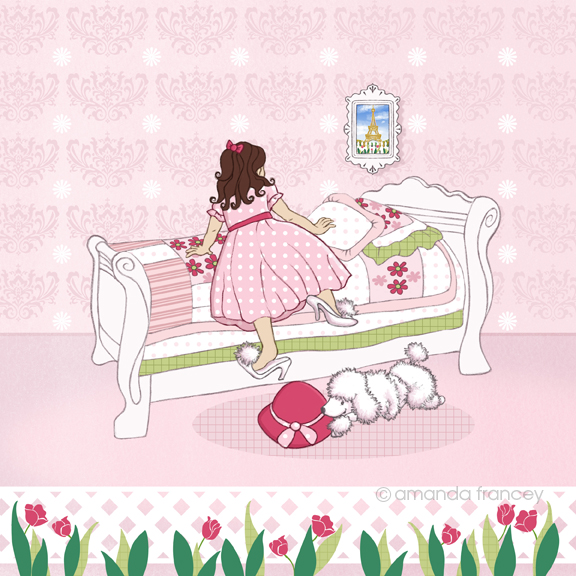 576x576 Amanda Francey Paris Poodle Amp Girl Wall Art, Decor And Gifts