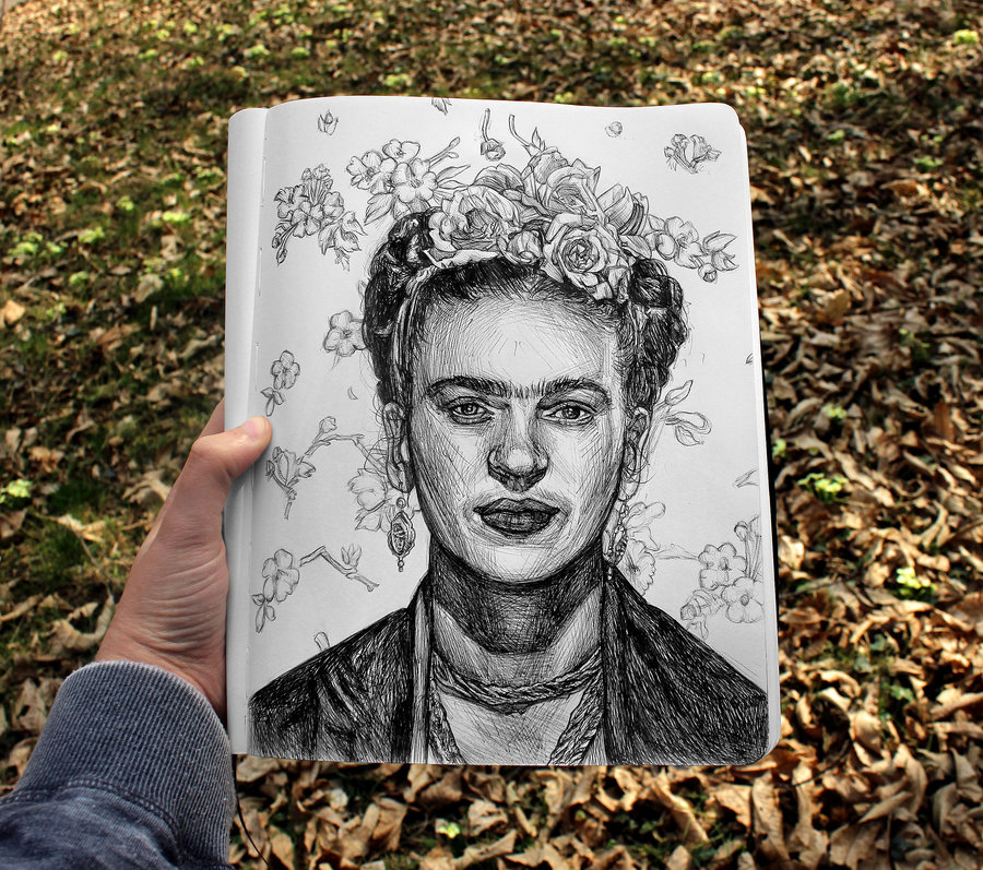 900x797 Frida Kahlo By Klarem