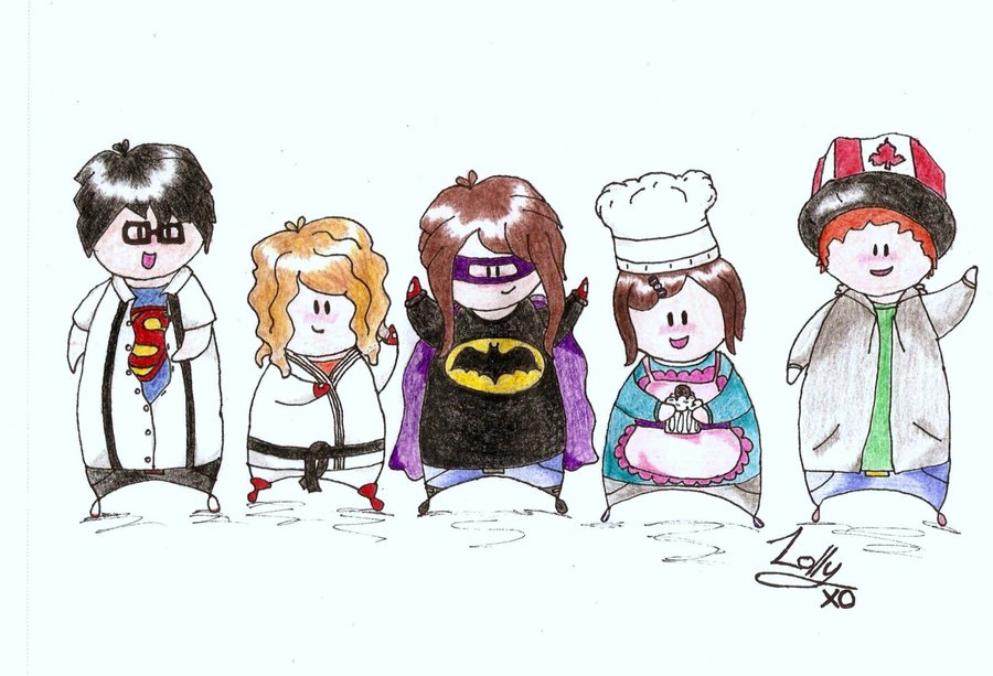 900x613 A Cartoon Drawing Of My Sister And Her Friends By