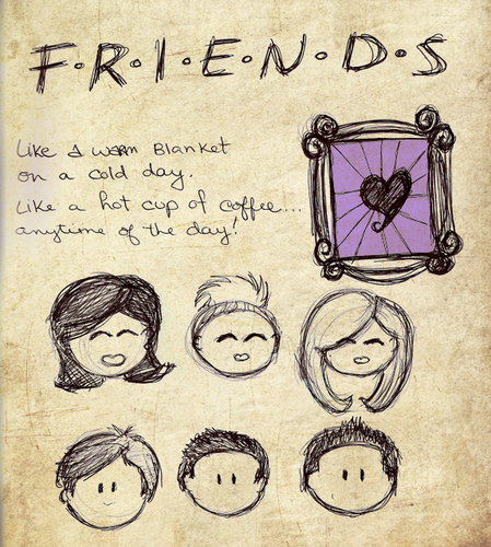 449x500 Friends Images Friends Drawing Wallpaper And Background Photos