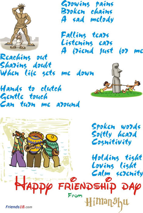 470x700 Happy Friendship Day Drawing