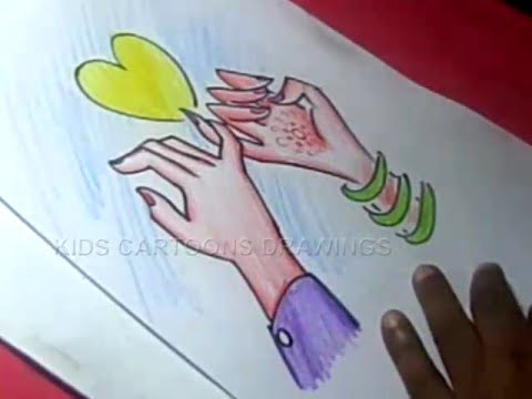 480x360 How To Draw Friendship Greeting Detailed Step By Step