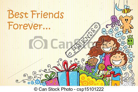 450x301 Illustration Of Friendship Day Doodle In Sketchy Look Vector