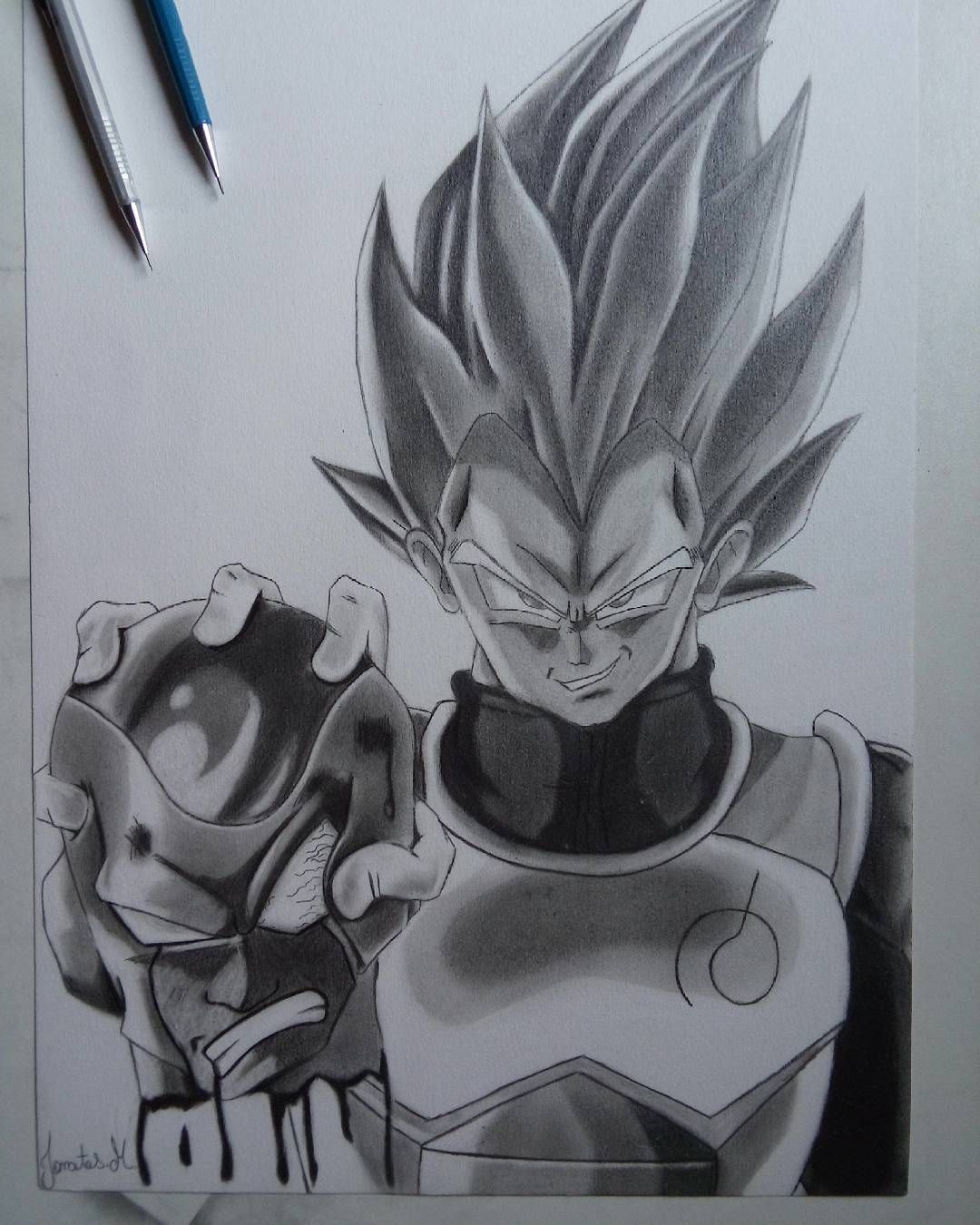 1080x1350 Vegeta God And Frieza Golden dragon dragonball dragonballz dbz