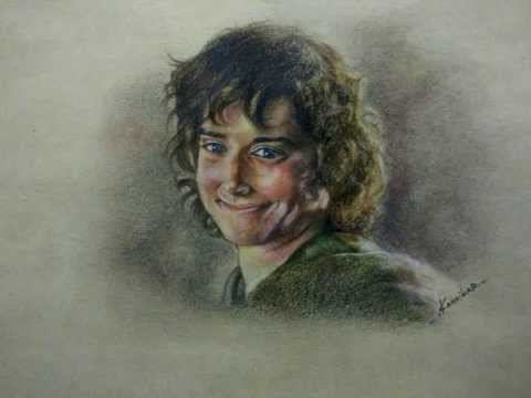 480x360 Frodo Baggins Drawing Wood Color
