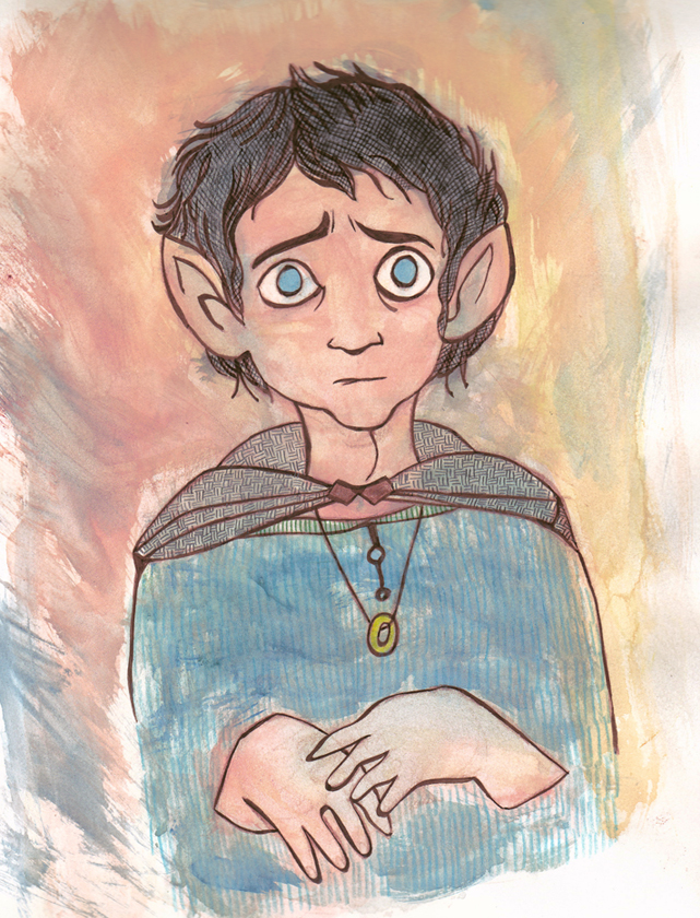 641x840 Random Little Frodo Drawing By Jossujb