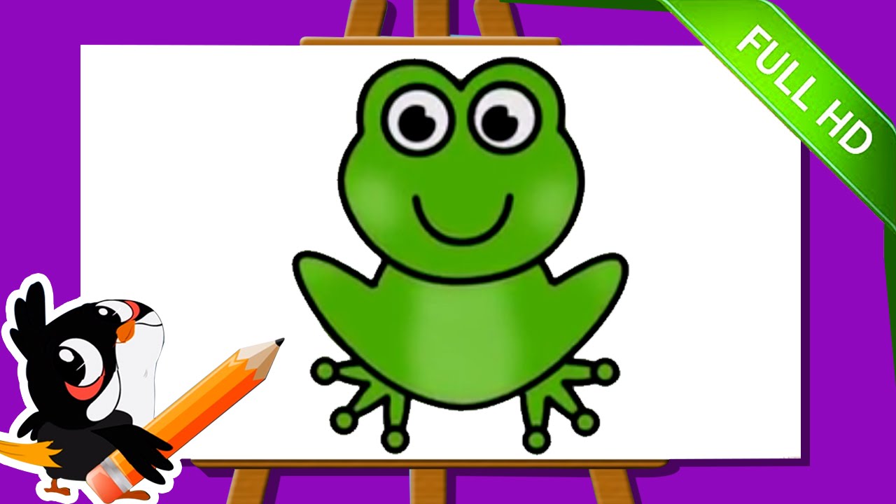 1280x720 Learn How To Draw A Frog Easy Step By Step Frog Drawing