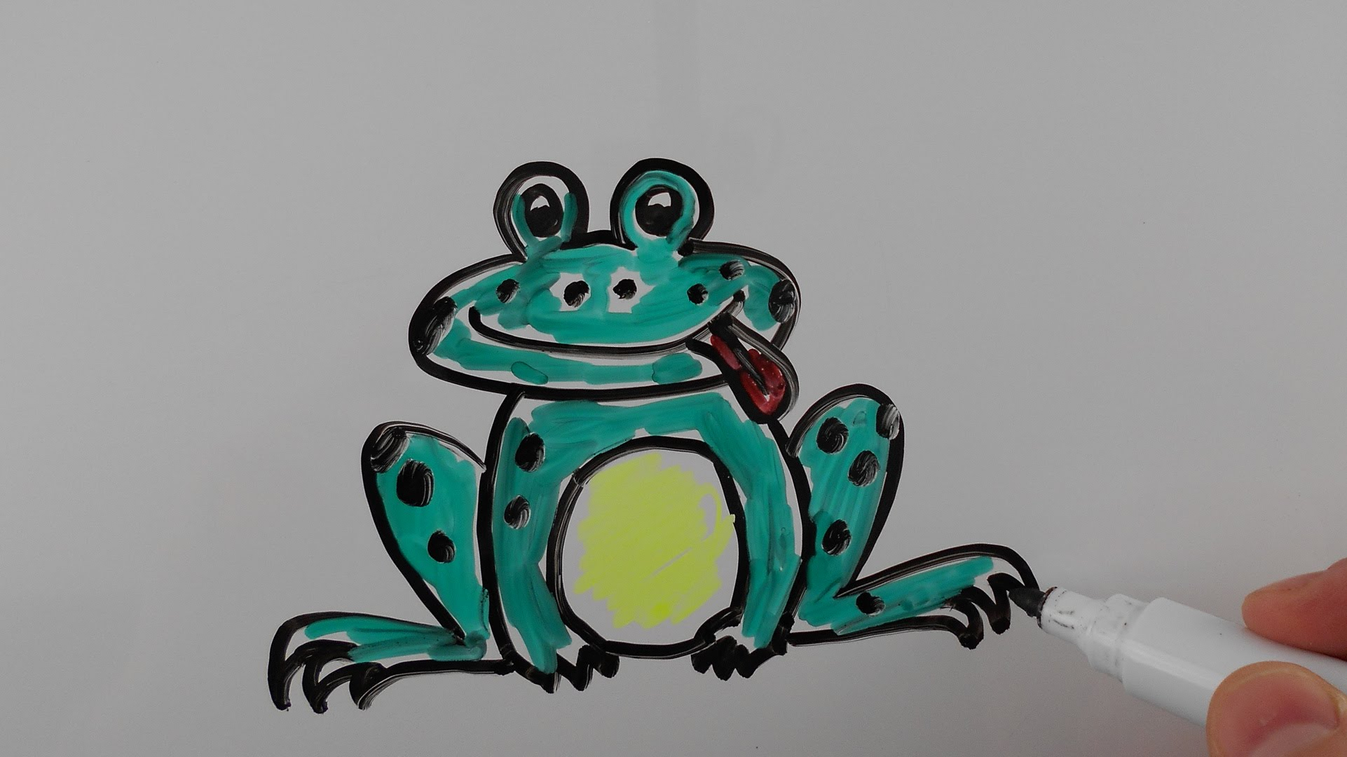 1922x1080 Easy Whiteboard Drawings Flowers How To Draw Frog Drawing On