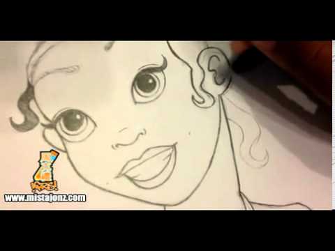 480x360 Drawing Princess Tiana From Disney's The Princess And The Frog Www