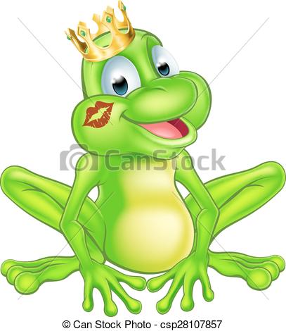 407x470 An Illustration Of A Cute Cartoon Frog Prince Mascot Clipart