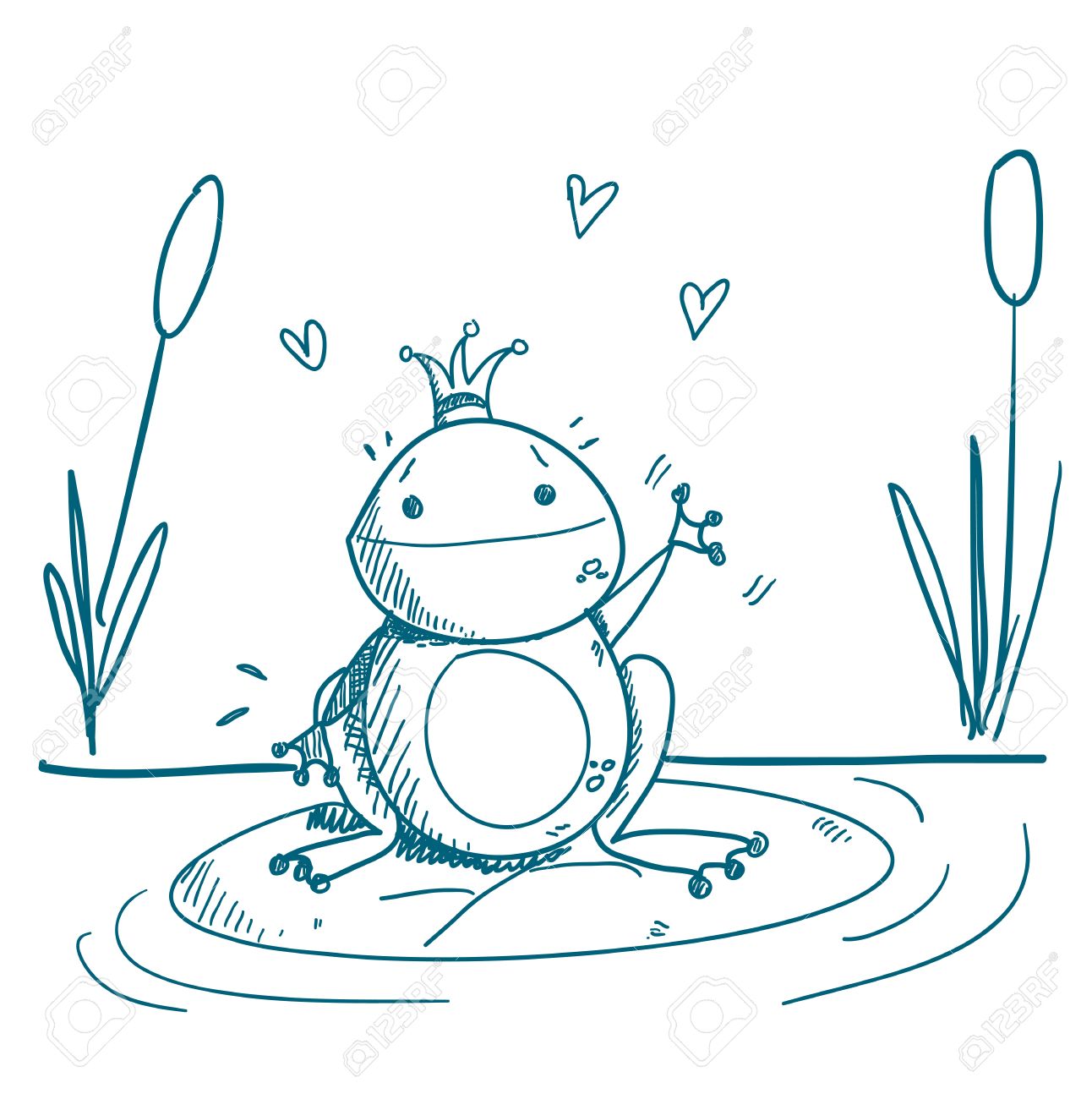 1292x1300 Frog Prince Drawing Royalty Free Cliparts, Vectors, And Stock