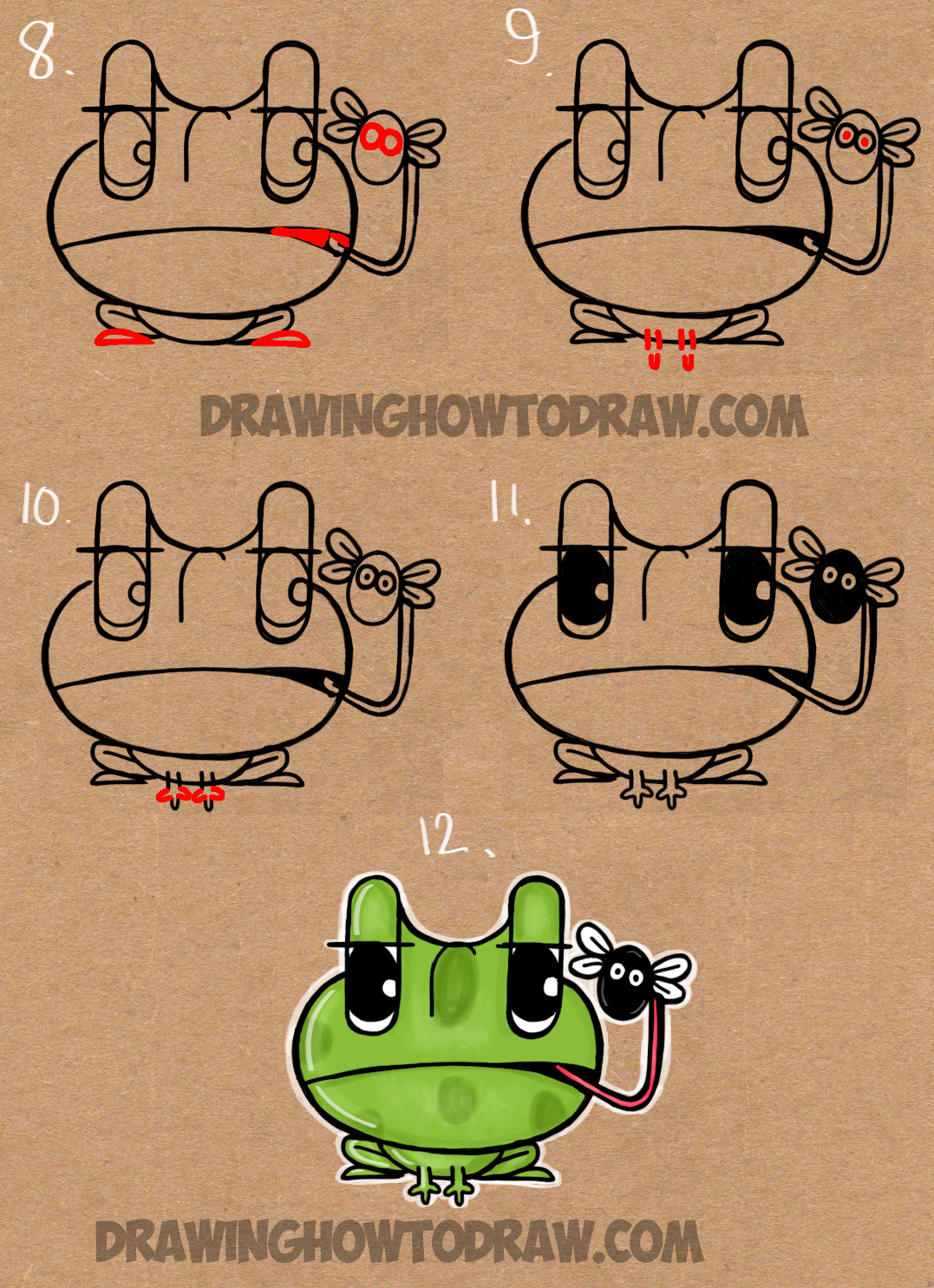 1077x1485 Drawing Cartoon Frogs Word Toons Create Drawing