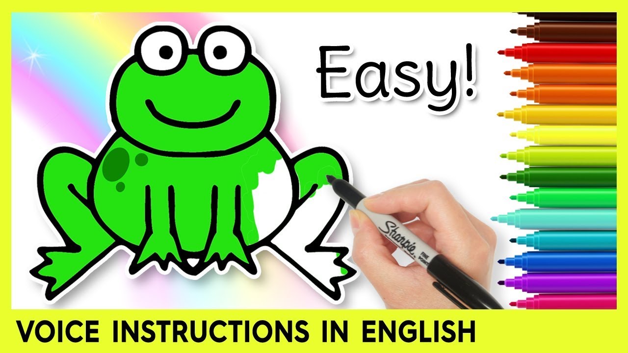 1280x720 How To Draw A Frog! Easy Drawing For Kids