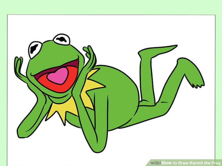 728x546 How To Draw Kermit The Frog 11 Steps (With Pictures)