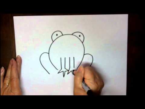 480x360 How To Draw A Frog Step By Step Easy Cartoon Project For Children