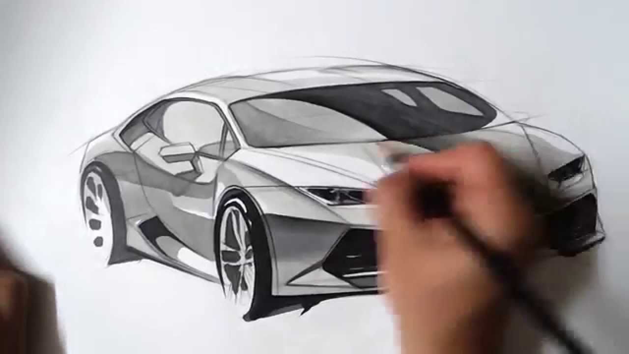 1280x720 Tv Car Sketch